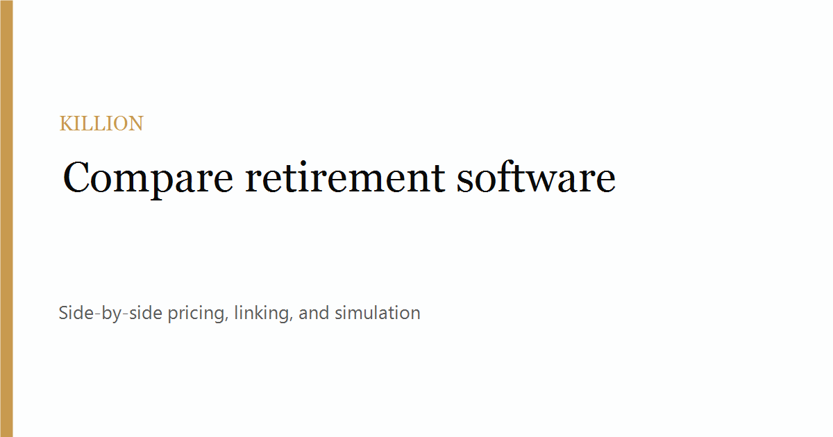 Best Retirement Planning Software in 2026, Compared
